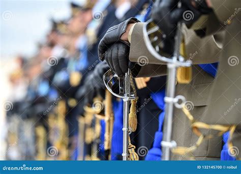 National Guard of Honor during a Military Ceremony Stock Photo - Image ...