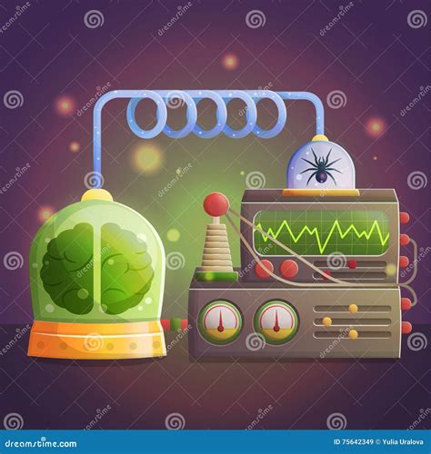 Mad Professor Laboratory Illustration Stock Vector - Illustration of ...