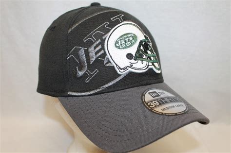 New York Jets Hat Cap "Black Classic 39THIRTY Cap" by New Era NFL Hats ...