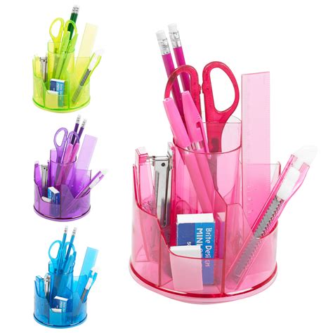 13pc Office Stationery Organiser Set Rotating Desk Tidy Pen Holder ...