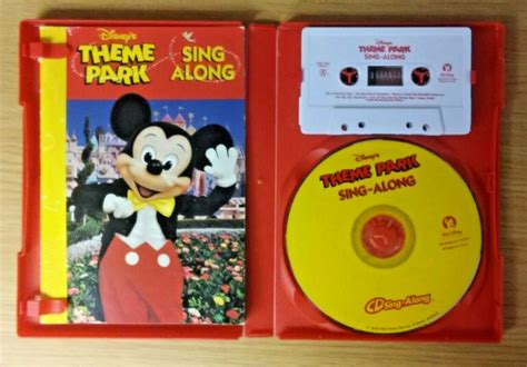 Walt Disney's Theme Park Sing-Along Cassette and CD - Tested and Works Great | #2055467009