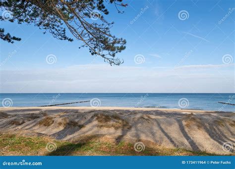 Beach at Warnemuende Rostock Daytime with Blue Sky Stock Photo - Image of vertical, germany ...