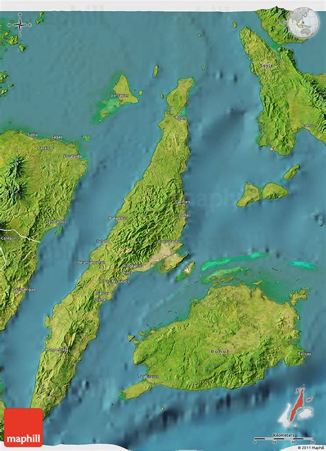 Satellite 3D Map of Cebu