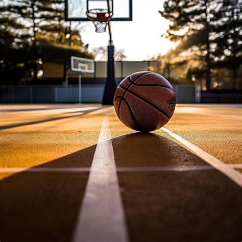 Premium AI Image | Basketball in arena