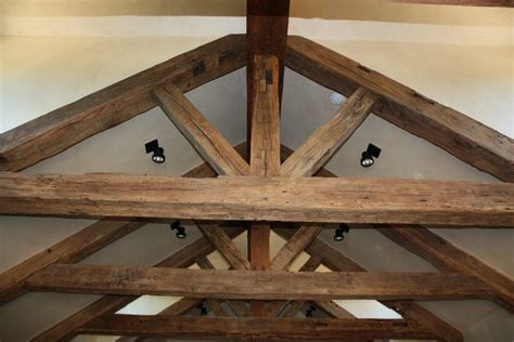 Related image | Wood beam ceiling, Reclaimed wood ceiling, Hand hewn beams