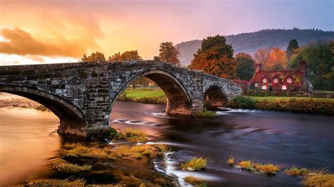 conwy river #europe llanrwst bridge tu hwnt ir bont #snowdonia #conwy # ...