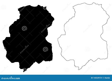 Huambo Province map vector stock vector. Illustration of country ...