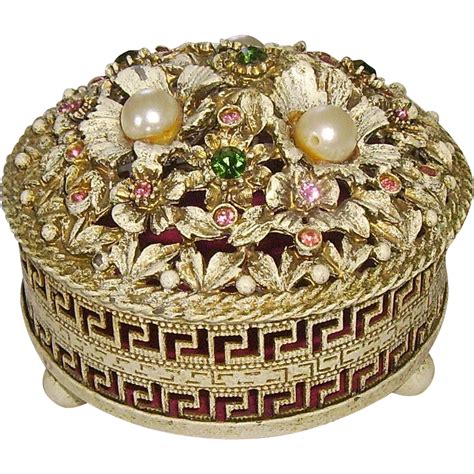 Florenza Jeweled Trinket Box SOLD on Ruby Lane