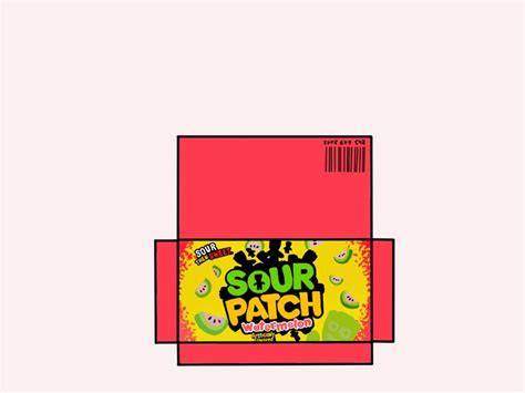 Sour patch 3D paper squishy | Paper toys template, Paper doll template, Easy paper crafts diy