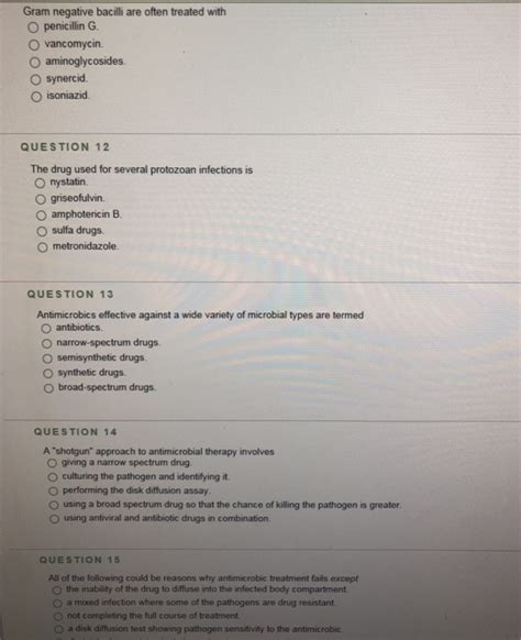 (Solved) - Gram Negative Bacilli Are Often Treated With O Penicillin G 0... (1 Answer) | Transtutors