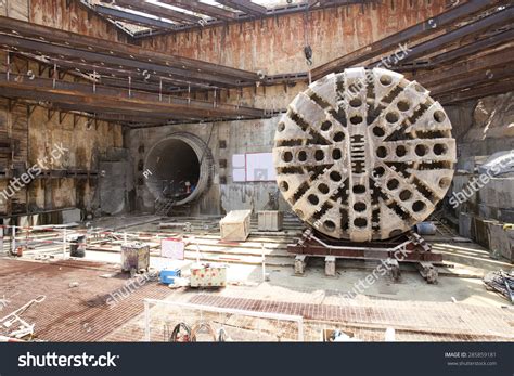 Tunnel Boring Machine Construction Site Metro Stock Photo 285859181 ...