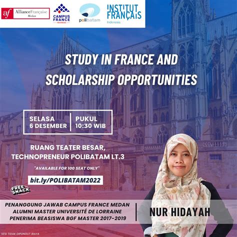 Student in France and Scholarship Opportunities – Politeknik Negeri Batam