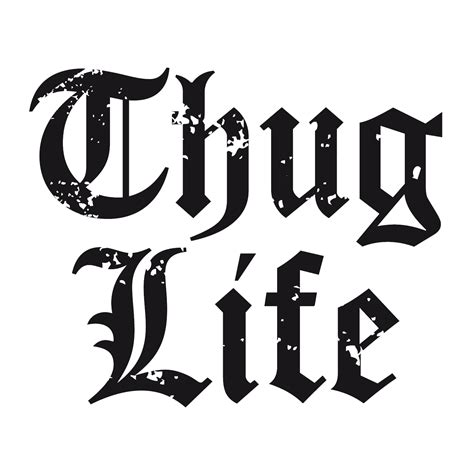 Thug Life Grand Logo Texte PNG transparents - StickPNG