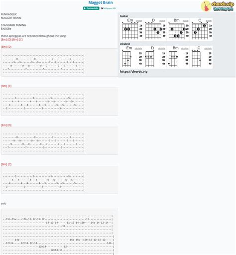 Chord: Maggot Brain - tab, song lyric, sheet, guitar, ukulele | chords.vip