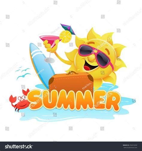 Summer Theme Stock Vector (Royalty Free) 293610359