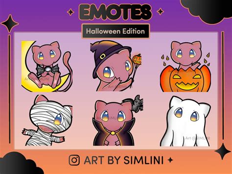 Halloween Mew Edition Twitch Emotes Pack Twitch and Discord - Etsy