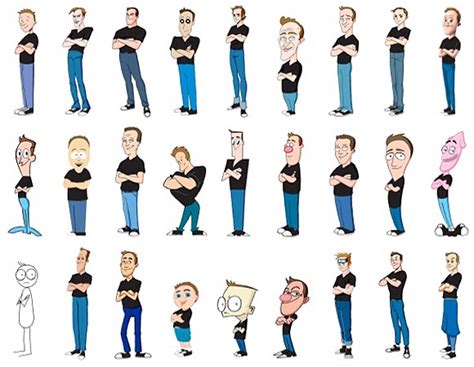 Artist Kevin McShane Draws Himself in A Hundred Different Animation Styles