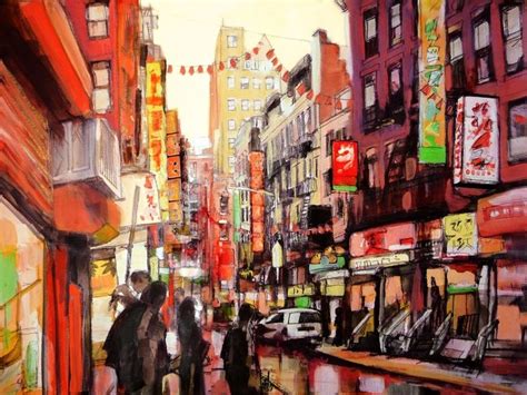 Chinatown New York City, an art print by Anselm Dästner | Art prints ...