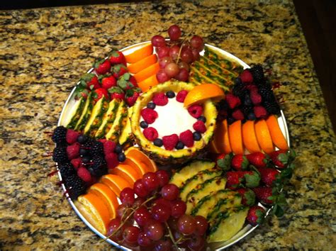 A great way to add fruit dip to your fruit tray in a cute way! Just use ...