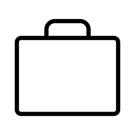 Briefcase-simple icon. Free download transparent .PNG | Creazilla