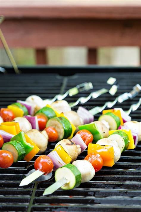 Kabobs On The Grill stock photo. Image of gameday, lunch - 854882