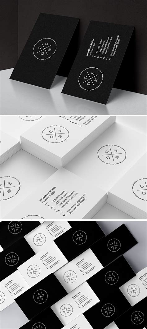 26 Minimal Clean Business Cards (PSD) Templates | Design | Graphic Design Junction | Minimalist ...