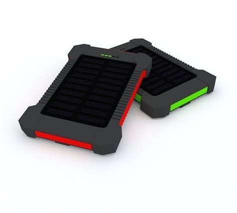 Modern solar powerbank with flashlight 3D model | CGTrader