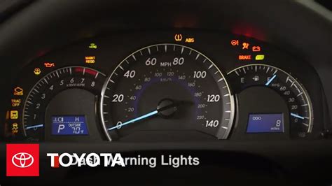 2011 Toyota Camry Dashboard Warning Lights Symbols