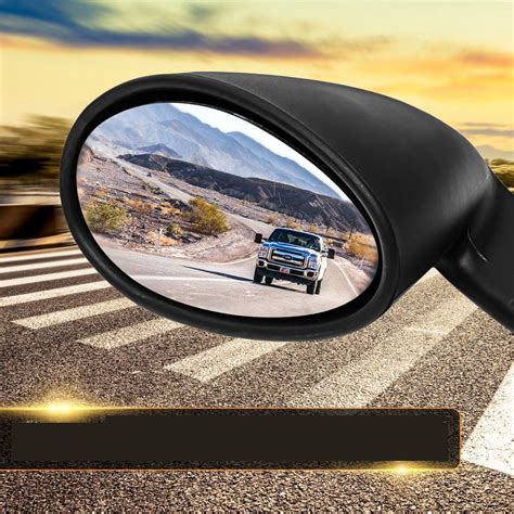 New California Style Universal Car Door Side Mirror Rearview Vintage Matte Black L+R – Chile Shop