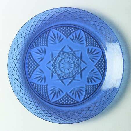 Antique Sapphire Blue Dinner Plate by Cristal D'Arques-Durand in 2023 | Blue dinner plates ...