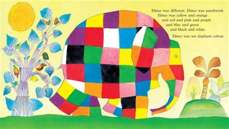 The evolution of Elmer the Patchwork Elephant - BBC News