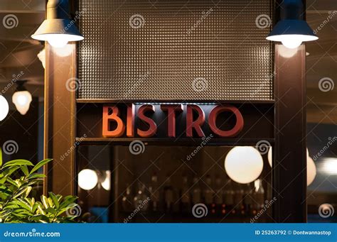 The Sign of a Bistro stock photo. Image of beer, france - 25263792