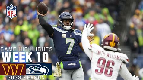 Washington Commanders vs. Seattle Seahawks | 2023 Week 10 Game Highlights - YouTube