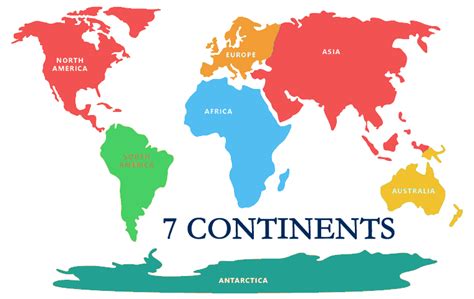 World Map Continent World Ocean Seven Continents Map Png Download ...