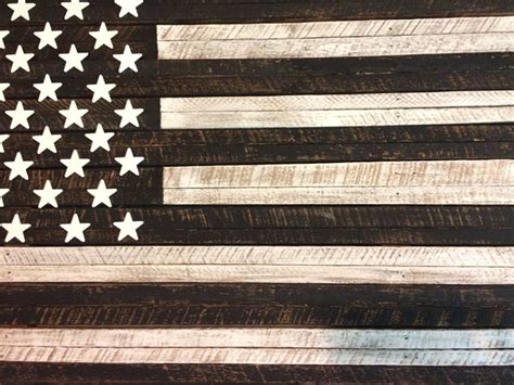 Distressed American Flag Wood American Flag Wood Flag - Etsy