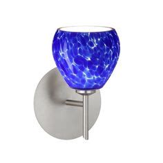Pair of Italian wallights in blue glass
