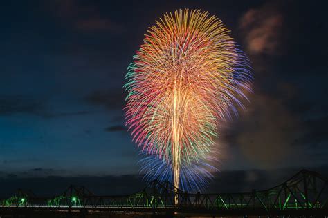 Attending the Nagaoka Fireworks Festival in Nagaoka, Japan