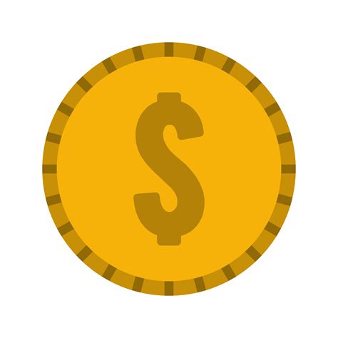 Vector Dollars Coin Icon 350234 Vector Art at Vecteezy