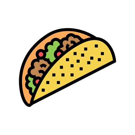 taco food color icon vector illustration 10186764 Vector Art at Vecteezy