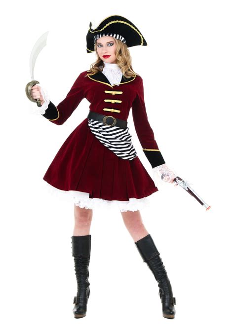 Women's Captain Hook Costume with Hat