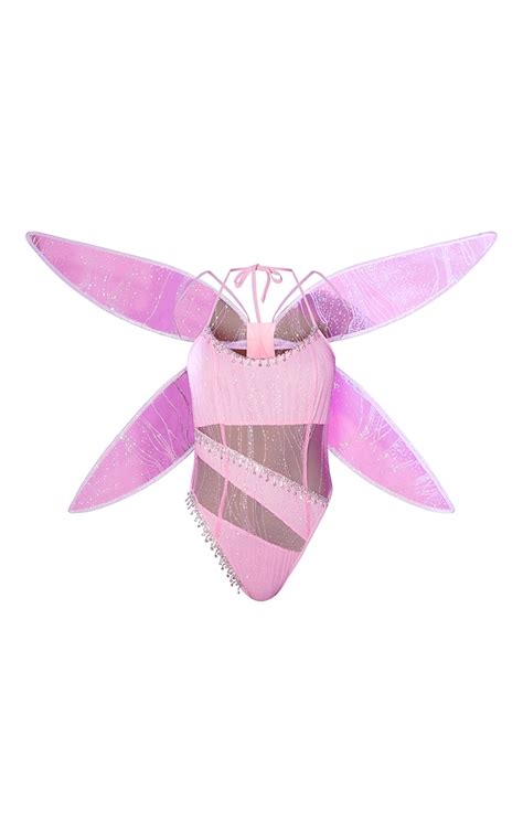 Pink Fairy Jewelled Costume | PrettyLittleThing KSA