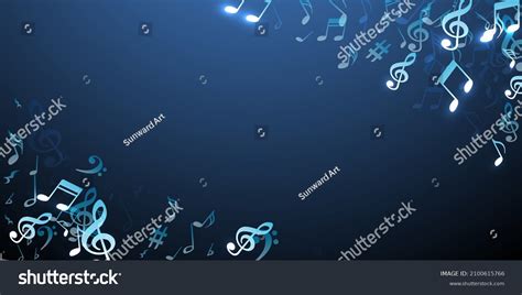 Music Notes Flying Vector Wallpaper Audio Stock Vector (Royalty Free) 2100615766 | Shutterstock