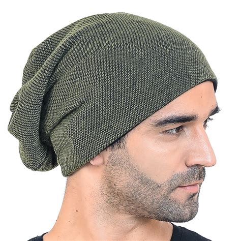 HISSHE Mens Winter Slouchy Beanie Cap Baggy Knitted Skullies Beanie Cap For Men 2017 New Fashion ...