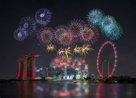 Singapore National Day Fireworks Stock Photos, Pictures & Royalty-Free Images - iStock