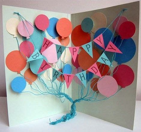 hacer una tarjeta 3d casera Homemade Birthday Cards, Birthday Cards For Her, Happy Birthday ...