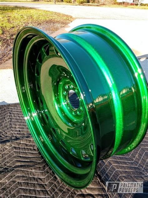 Prismatic Powders - Powder Coated Green 20 Inch Wheels | Custom wheels ...