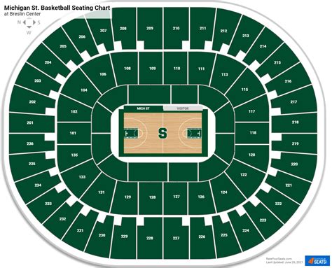 Breslin Center Seating Chart With Rows - Center Seating Chart