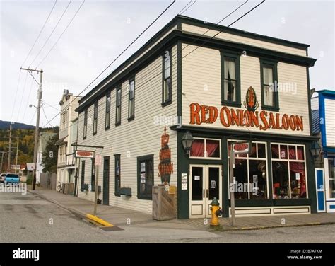 Historic Red Onion Saloon, bar, Skagway, Klondike Gold Rush, Alaska ...