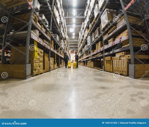 Madrid, Spain - January 02, 2020: IKEA Store. Young Couple Shopping at the IKEA Warehouse ...