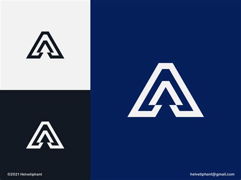 A - letter mark design by Helvetiphant™ on Dribbble